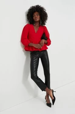 Red Puff Sleeve Elaina Blouse 12 Red Puff Sleeve Elaina Blouse -Vogue Vista Clothing i7TLgesbKQmqITksPvryKJiJ7SYiVfJh 1