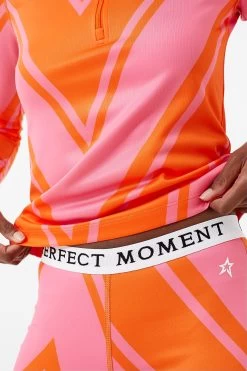 Azalea Pink And Orange Chevron Print Thermal Pant -Vogue Vista Clothing iXXsKtYhy2lX1crfVkIEMgWOn65sr5Px 1