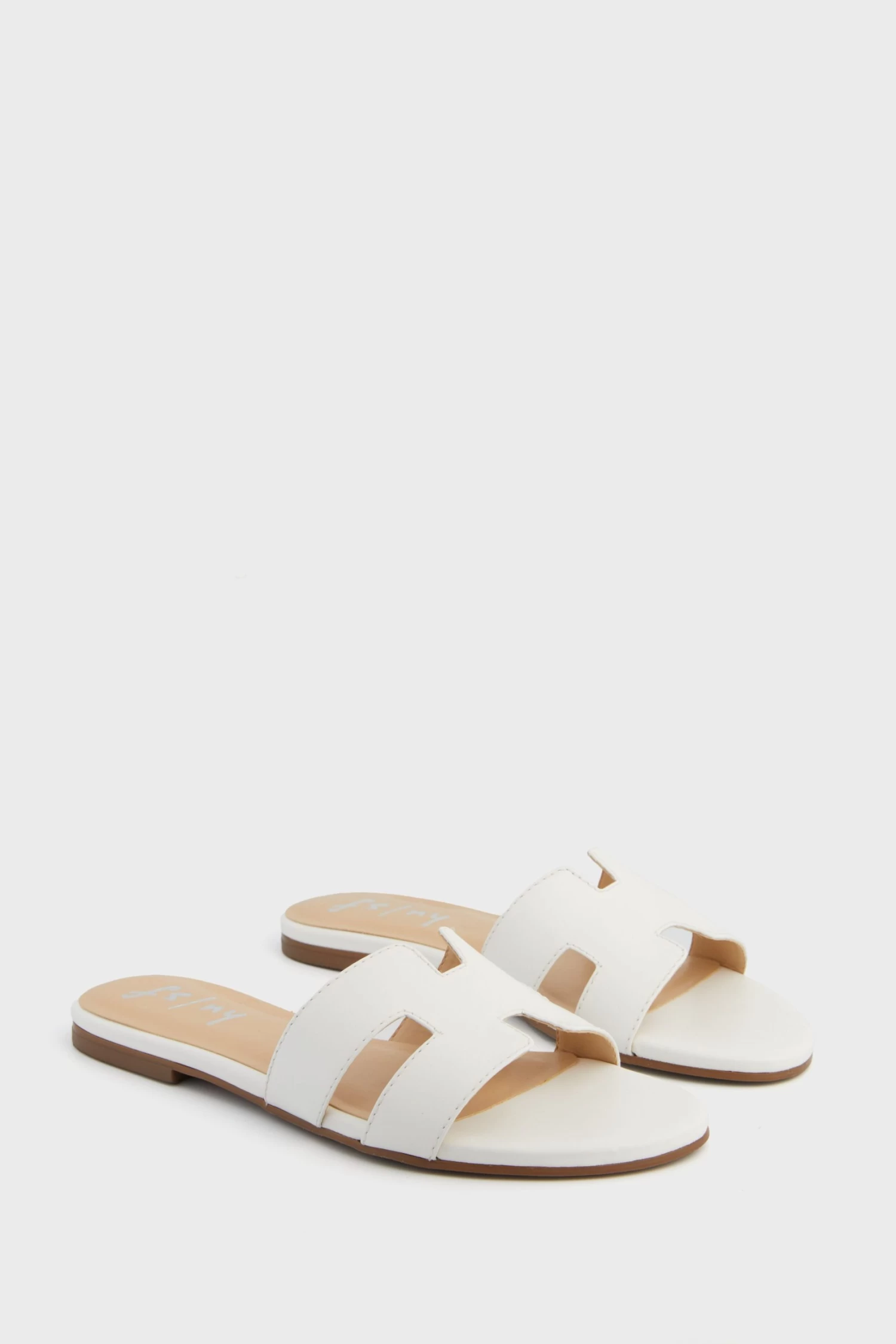 White Leather Alibi Sandals 4 White Leather Alibi Sandals - Image 4