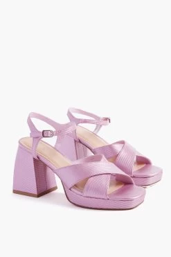 Matisse Lilac Metallic Robin Heels