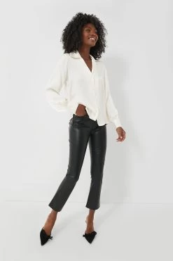 Veronica Beard Black Carly Vegan Leather Kick Flare -Vogue Vista Clothing jf7AvsxWRrTMVU8v5YQF2RewP7B0YgW9 1