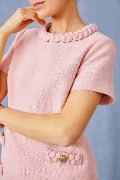 Pink Salt Tweed Jackie Dress 18 Pink Salt Tweed Jackie Dress -Vogue Vista Clothing jjsEaHYOLwaMDb3zdGUHs4vpy1AcZezM 1