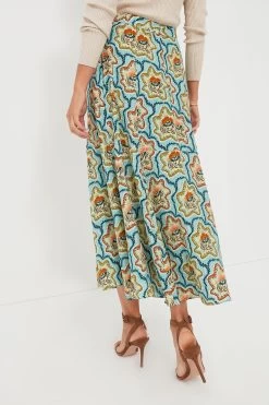 Tea Time Flower Tucker Skirt -Vogue Vista Clothing jzpErm8p43f59VU1eZJUFrxmU0FYVdde 1