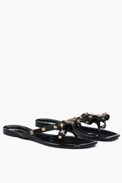 Black Jelly Bowtie Sandals 7 Black Jelly Bowtie Sandals -Vogue Vista Clothing kIcTMtbYbpxJLTICYbcMcvQkC7FMbF1a 1