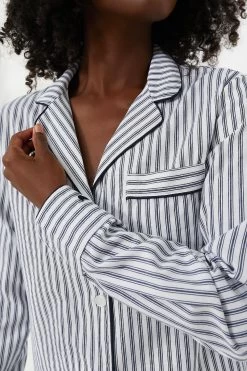 Navy French Ticking Pajama Set -Vogue Vista Clothing kJm80syWacyJ7zBBnIvDvSLlRvTvElgb 1