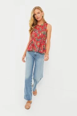 ULLA JOHNSON Hibiscus Sydney Top -Vogue Vista Clothing kcJvpgb8reHIbkeyGU0RPFo4wSimWZfo 1