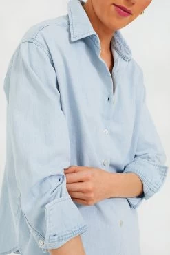 Chambray Nadine Button Down -Vogue Vista Clothing kclIU4I8xGlyR5lDqeOp3HQp0WExGzCb 1