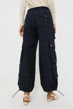 CYNTHIA ROWLEY Blackwatch Plaid Cargo Pants -Vogue Vista Clothing lUqiIPryWx1K87w14Sjwf8lkP2OtncSH 1