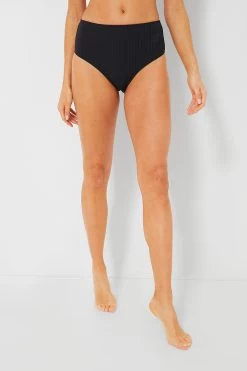 Solid & Striped Black Lilo Bikini Bottom