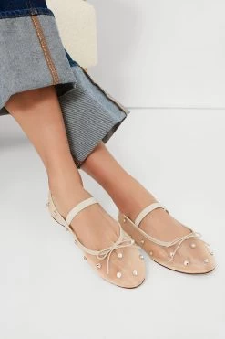 Loeffler Randall Cream Mesh With Clear Rhinestones Leonie Flats -Vogue Vista Clothing m6TLOPNazs09NtG6Ujv97iPg8wTNDzOt 1