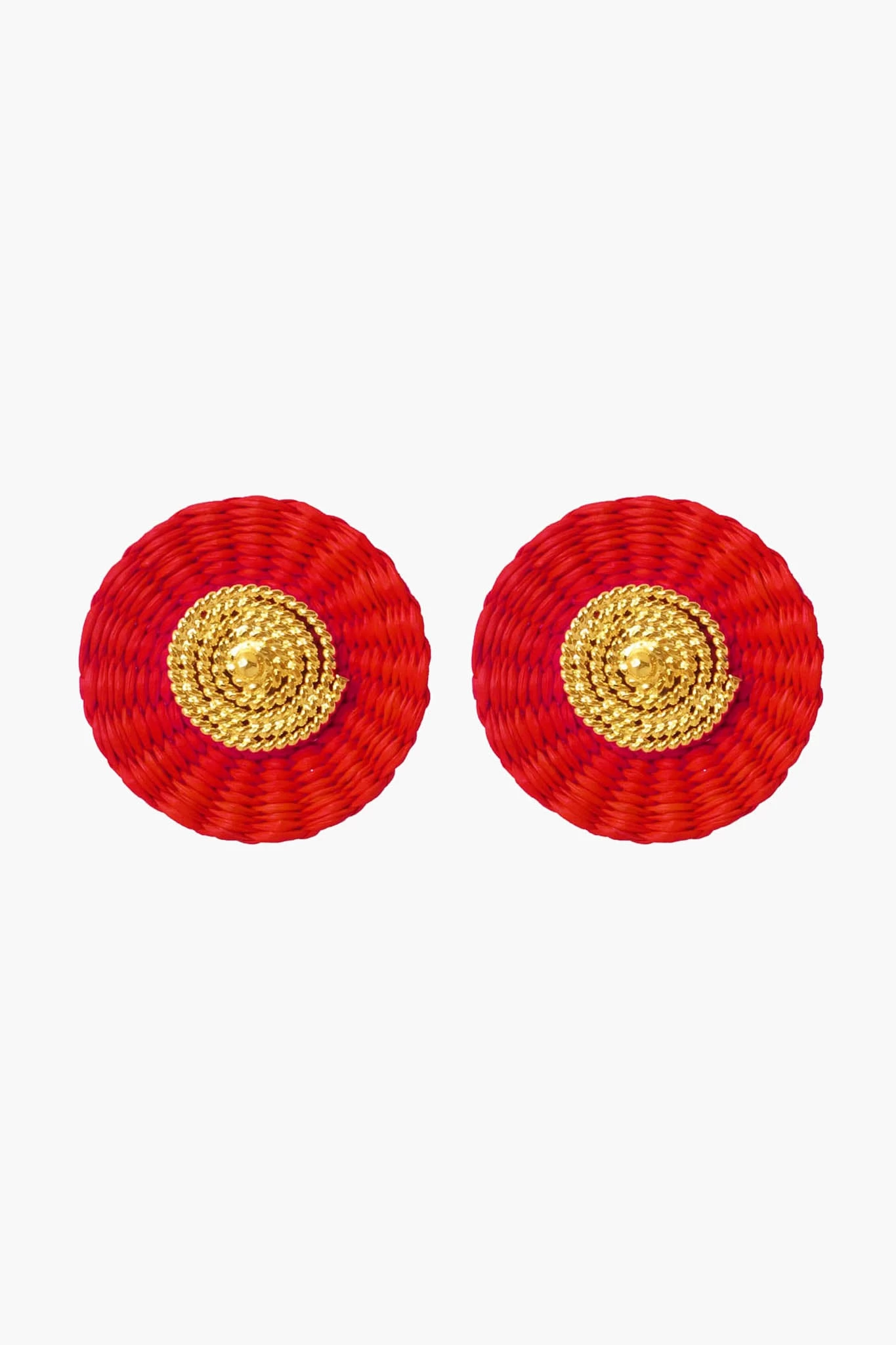 Red Iraca Studs 1 Red Iraca Studs