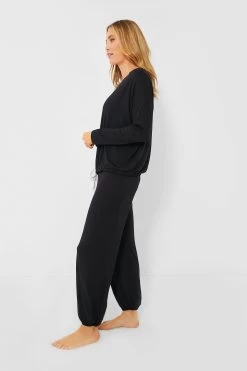 Eberjey Black Gisele Slouchy PJ Set -Vogue Vista Clothing nwyzm8IPBnxBPEXAjqJ0mlCM69KlPJ8o 1