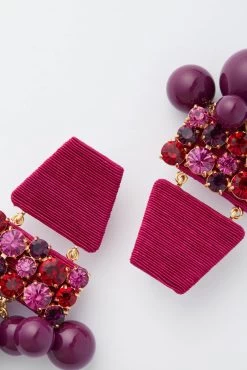 Plum Olivia Earrings -Vogue Vista Clothing oXa9KlNZNqGaQfOZ3aCThA8MKojzO27i 1
