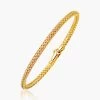 14k Gold Fancy Weave Bangle