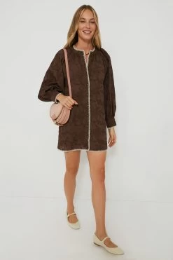 Brown Textured Trisha Shirt Dress -Vogue Vista Clothing pGgoQgJGKVqhmMFTIE6AFFbRHXDUelIC 1