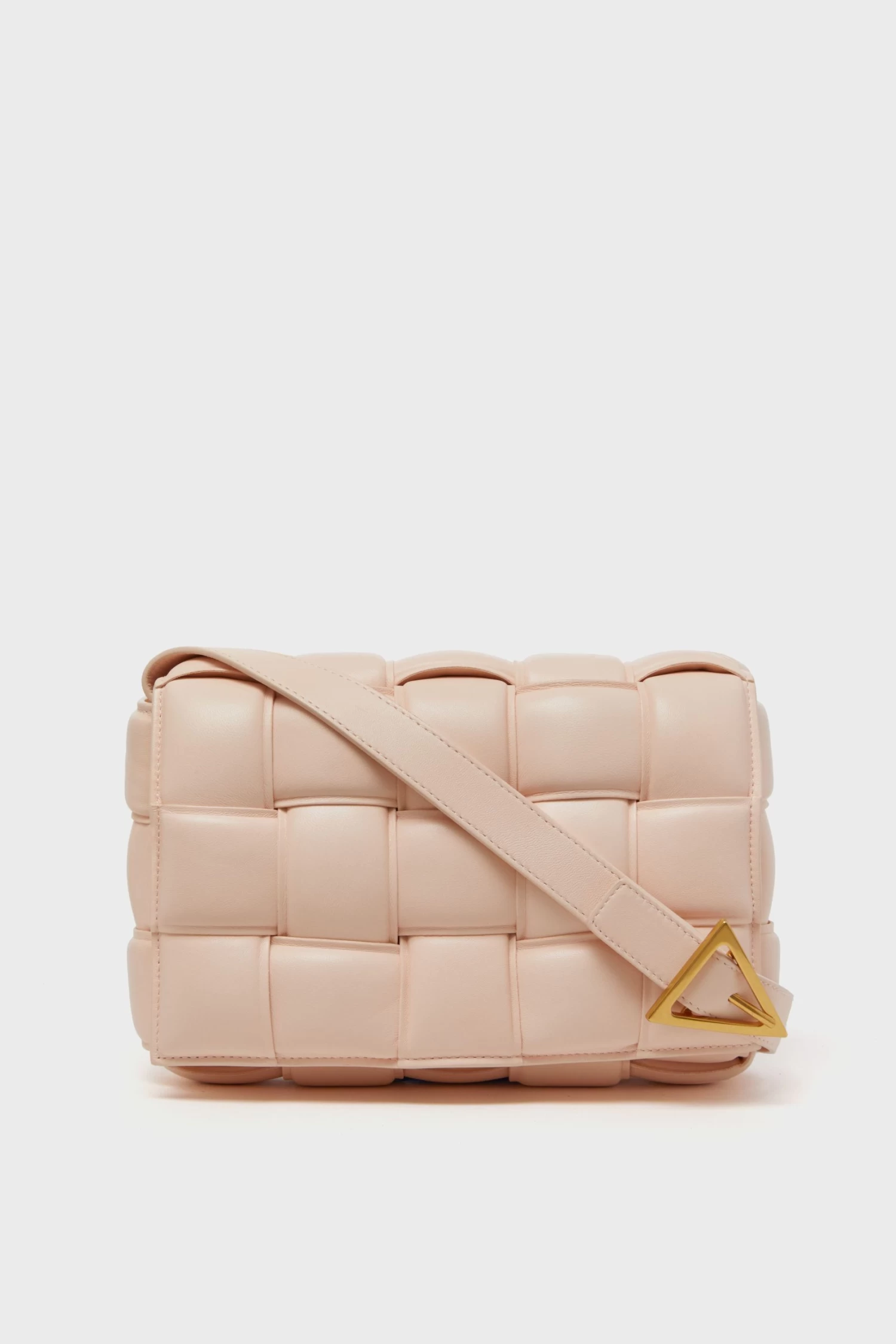 Bottega Veneta Pink Beige Maxi Intrecciato Padette Cassette Bag 1 Bottega Veneta Pink Beige Maxi Intrecciato Padette Cassette Bag