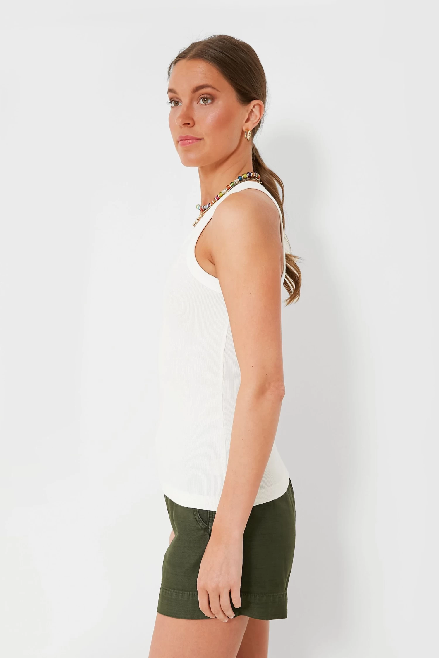 White Everyday Ribbed Tank 3 White Everyday Ribbed Tank - Image 3
