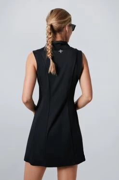 Black Roxana Half Zip Golf Dress -Vogue Vista Clothing pq2odaZuv61O2Rlu4tPPeoC0YwQX7EYD 1