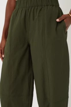 Ganni Kombu Green Cotton Crepe Elasticated Curve Pants 10 Ganni Kombu Green Cotton Crepe Elasticated Curve Pants -Vogue Vista Clothing pzSFSCJl8563o58hZp08OZHRWILaDogB 1