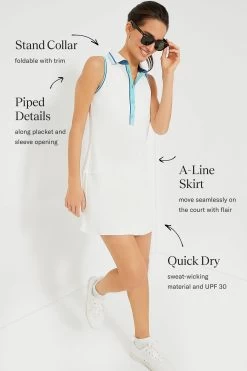 Lisbon Piped Sterling Tennis Dress -Vogue Vista Clothing q99ihHK9mx0epHS7dkEK3Vd7uY1Yli2N 1