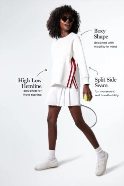 Retro Red And White Maggie Pullover -Vogue Vista Clothing qDrOurKC5wG775uSxG0Hix1geoLtwvXV 1