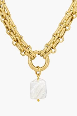 Gold Doris Necklace -Vogue Vista Clothing qErA5yFMK2CiZqK8DJ3s6NfSKr5xmPlQ 1