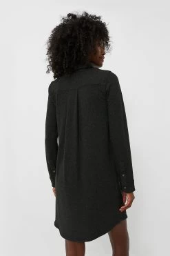Heathered Black Twill Legend Sweater Dress -Vogue Vista Clothing qNQUpQx4Q0PMB1RI2ECmIlLRyc2dMfmS 1