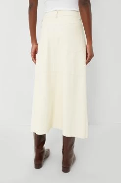 Ecru Vegan Leather Midi Skirt -Vogue Vista Clothing qzk8snwmVgt41hC9MVkMUwbuo3nje7uD 1