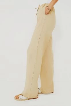 Beige Linen Drawstring Pants -Vogue Vista Clothing rhAbhsxQ9jj2GtspqdmF3AXLjA9ikNl9 1