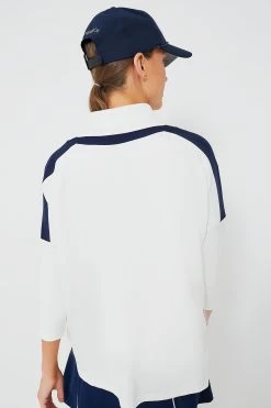 White And Navy Amelie Quarter Zip 9 White And Navy Amelie Quarter Zip -Vogue Vista Clothing rjH21LurR2KYm8oQ8uDeGjII7I3wtOzE 1