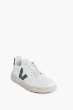 Veja White Brittany V-10 Sneakers