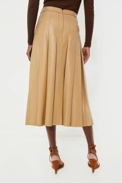 Veronica Beard Khaki Herson Skirt -Vogue Vista Clothing s52MbFG6wKa0eonAfhF4AmLXRbVSc9U3 1