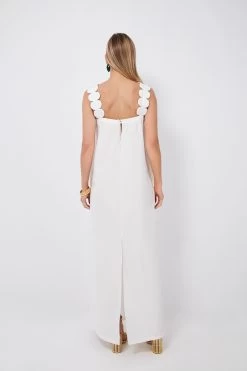 Off White Bubble Long Dress With Straps 10 Off White Bubble Long Dress With Straps -Vogue Vista Clothing sLocUglyuwKrbl2Q4tPN3M1mqxDUgTty 1