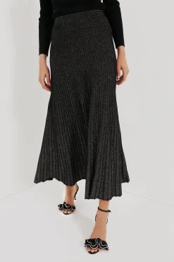 Black Metallic Jesse Skirt