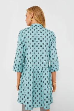 Slate Blue Half Drop Royal Shirt Dress -Vogue Vista Clothing t7qocdQ1FVgN5lct5skvUnughe8JCFZ9 1