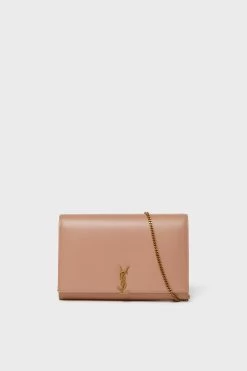 Saint Laurent Vintage Peach Wallet On Chain