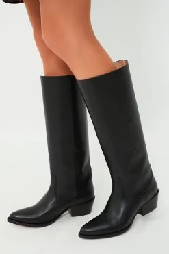 Black Leather Tall Boot -Vogue Vista Clothing tviLAcH9KNWyw6JLKD06TaYDau1dhO2Z 1