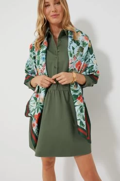 Blue Blooming Botanical Scarf -Vogue Vista Clothing uGxl7Of2XTln9JQmAhHMTw0w9HG4efhP 1