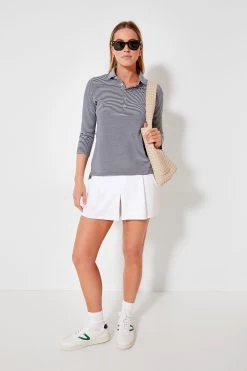 Navy And White Three Quarter Sleeve Polo 11 Navy And White Three Quarter Sleeve Polo -Vogue Vista Clothing uNa3qGwdy1EEN5sYniOu4TMy9iFyqAcn 1