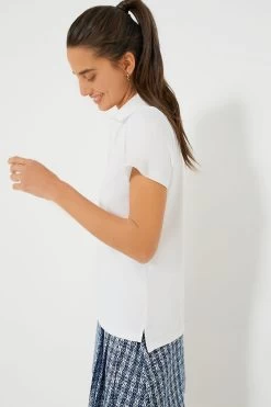 White Short Sleeve Caroline Polo -Vogue Vista Clothing uTgfpE7xaRKB0otMheg3stv4yp18IvIN 1