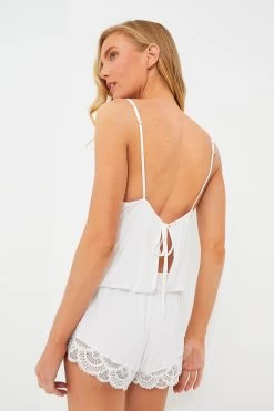 Eberjey White Mariana Romper 9 Eberjey White Mariana Romper -Vogue Vista Clothing ulxRsTo1gyuSI4KwZg9naxhpxuRhS5wi 1