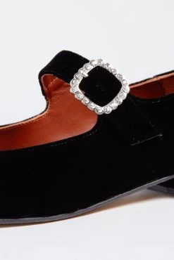 Black Low Mary Jane Diamante Velvet Shoes 6 Black Low Mary Jane Diamante Velvet Shoes -Vogue Vista Clothing v0aHUJIrtY1siNIvNcaodqTOPXOvBaRB 1