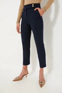 Veronica Beard Navy Renzo Pant