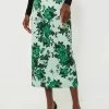 Green Festive Bouquet Lorinda Skirt