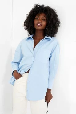 ANINE BING Blue Mika Shirt -Vogue Vista Clothing vs8W66PEDBsbCUVoIKpDD6ohQ8NTiP4E 1