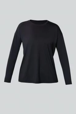 Black Long Sleeve Ryan Boyfriend Tee -Vogue Vista Clothing vvjROyKrtoxDOw5qMWFlHtA8wdQRsGpt 1