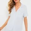 Eberjey Ice Blue Gisele Short PJ Set