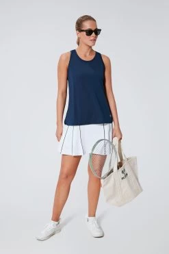 White Piped 15 Inch Lydia Tennis Skirt -Vogue Vista Clothing wRt6sMF3f8kjW8mllSAOu8rnU5d2IVkQ 1