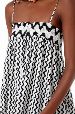 Black Ripple Tie Strap Smocked Straight Midi Dress -Vogue Vista Clothing wsaosK2W40edXCPFwT4hM1MTqqy5mgWi 1