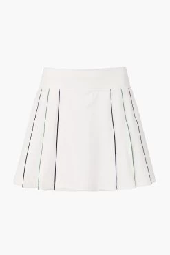 White Piped 15 Inch Lydia Tennis Skirt -Vogue Vista Clothing xC2DCEUMwWz5fpaROYOEx3lFKG0m4ixe 1